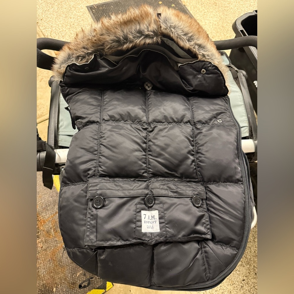 Black Stroller Footmuff